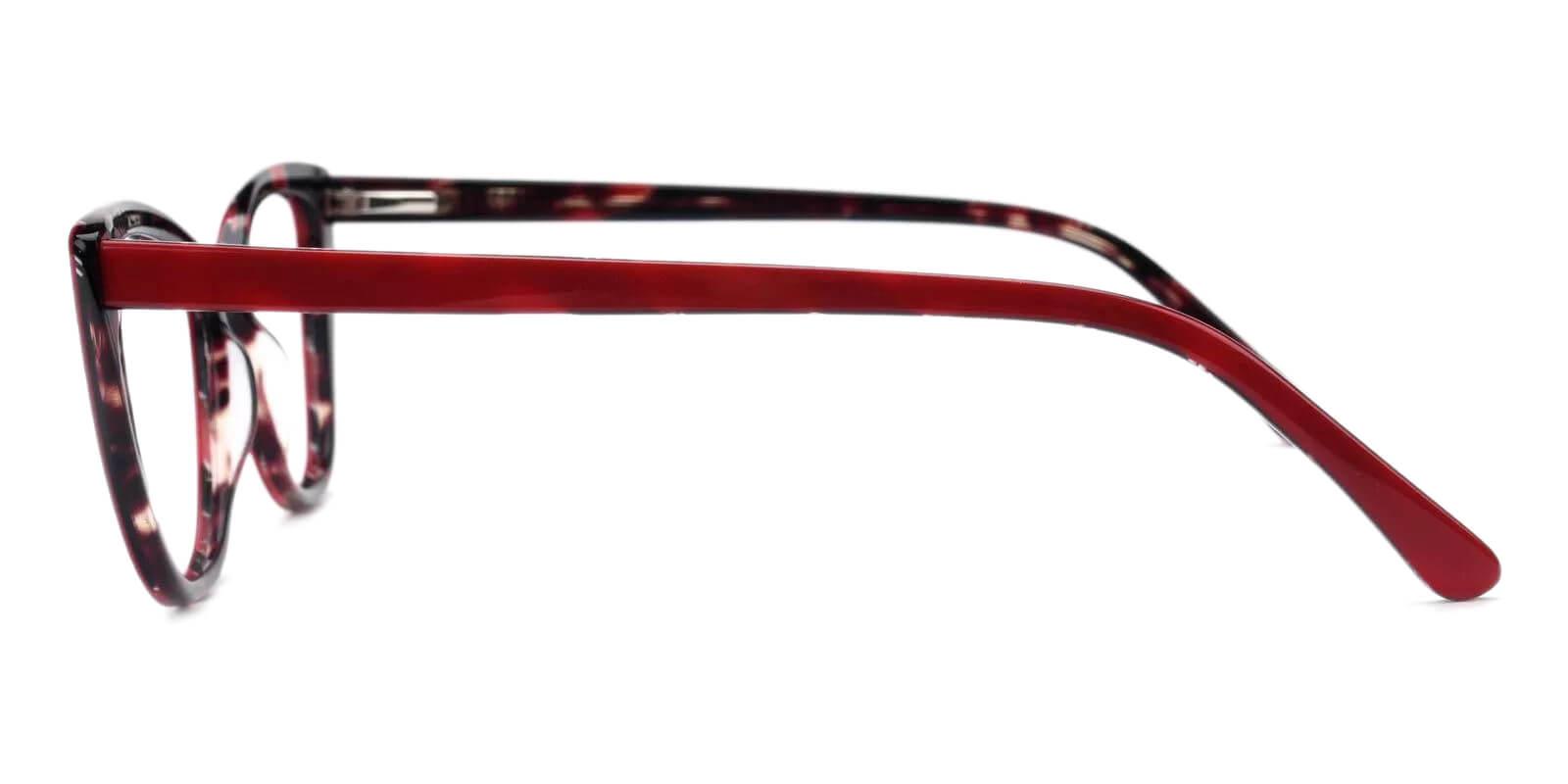 Teddy Red Acetate Eyeglasses , Fashion , SpringHinges , UniversalBridgeFit Frames from ABBE Glasses