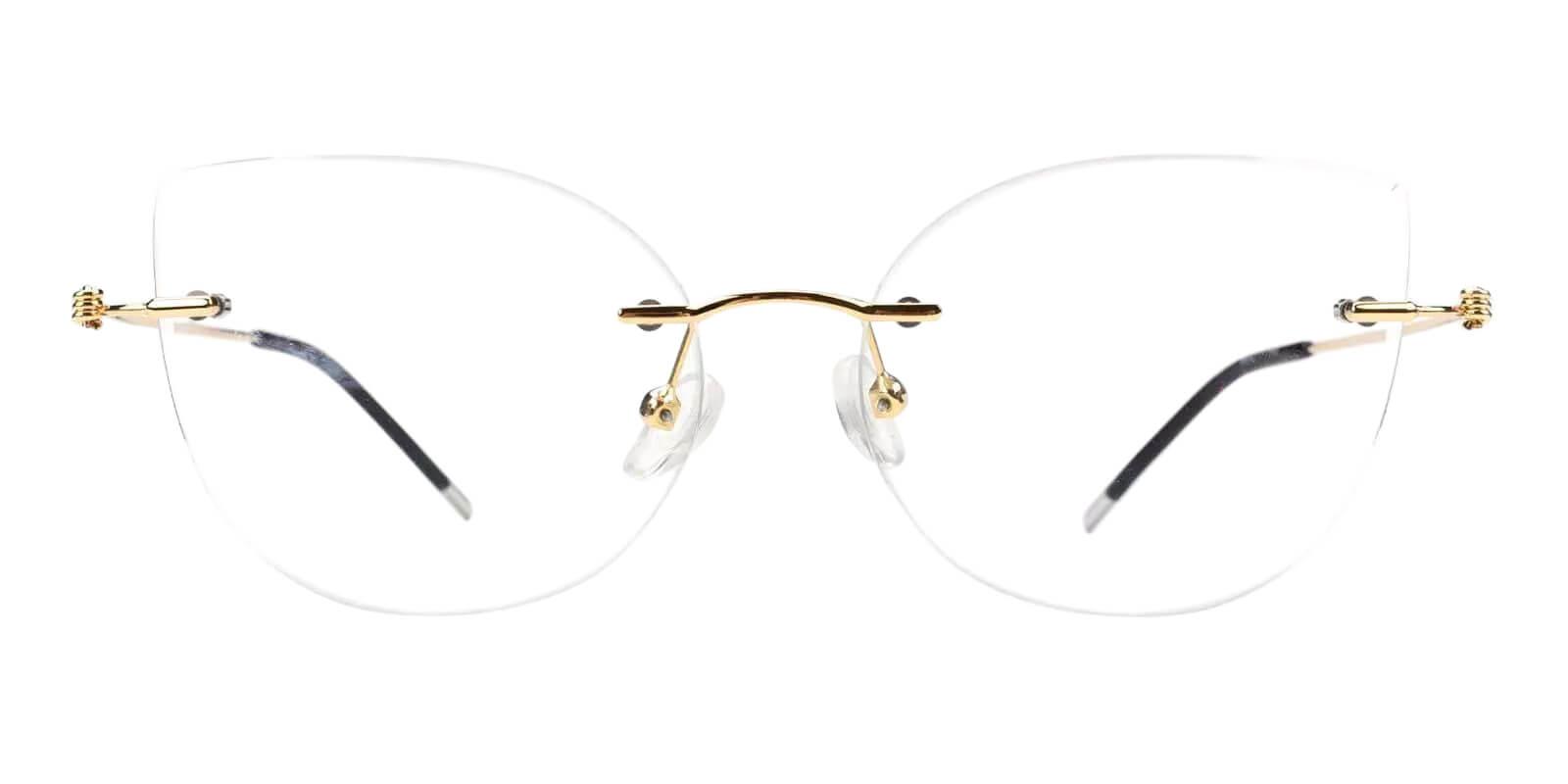 Karma Gold Metal Eyeglasses , Fashion , NosePads Frames from ABBE Glasses