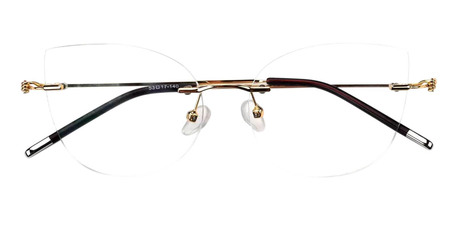 Karma Gold Metal Eyeglasses , Fashion , NosePads Frames from ABBE Glasses