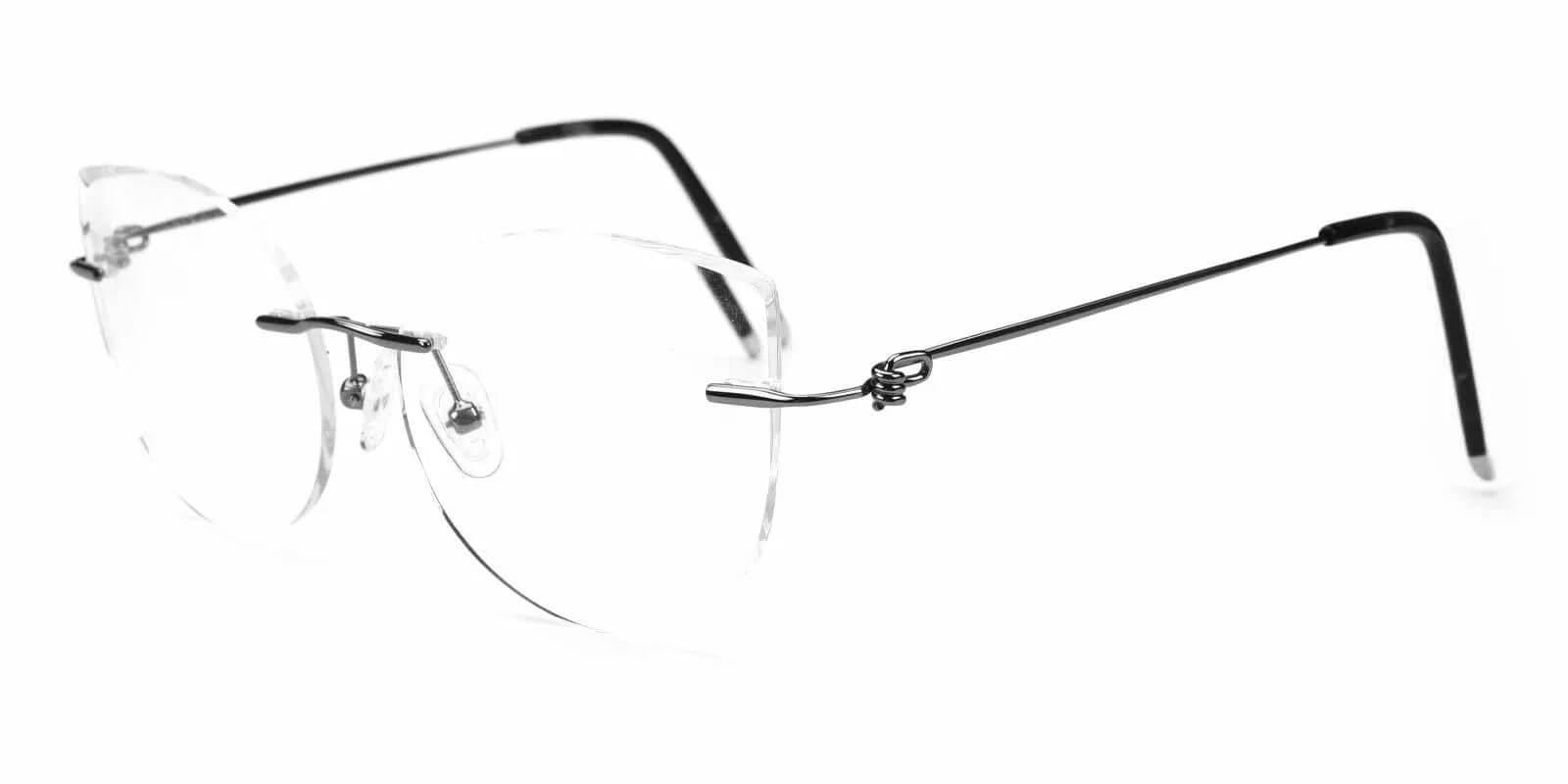 Karma Silver Metal Eyeglasses , Fashion , NosePads Frames from ABBE Glasses