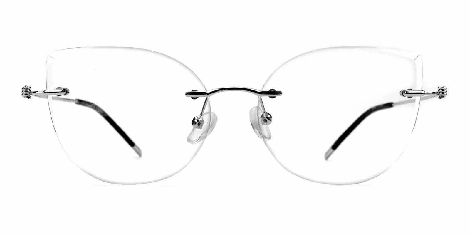 Karma Silver Metal Eyeglasses , Fashion , NosePads Frames from ABBE Glasses