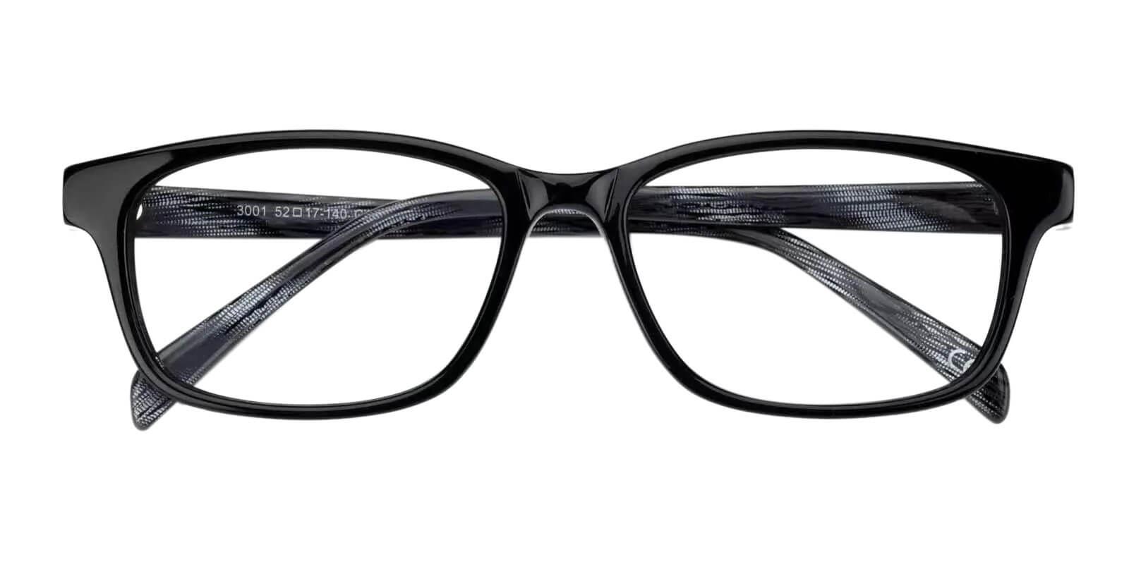 Emmi Black Acetate Eyeglasses , Fashion , UniversalBridgeFit Frames from ABBE Glasses