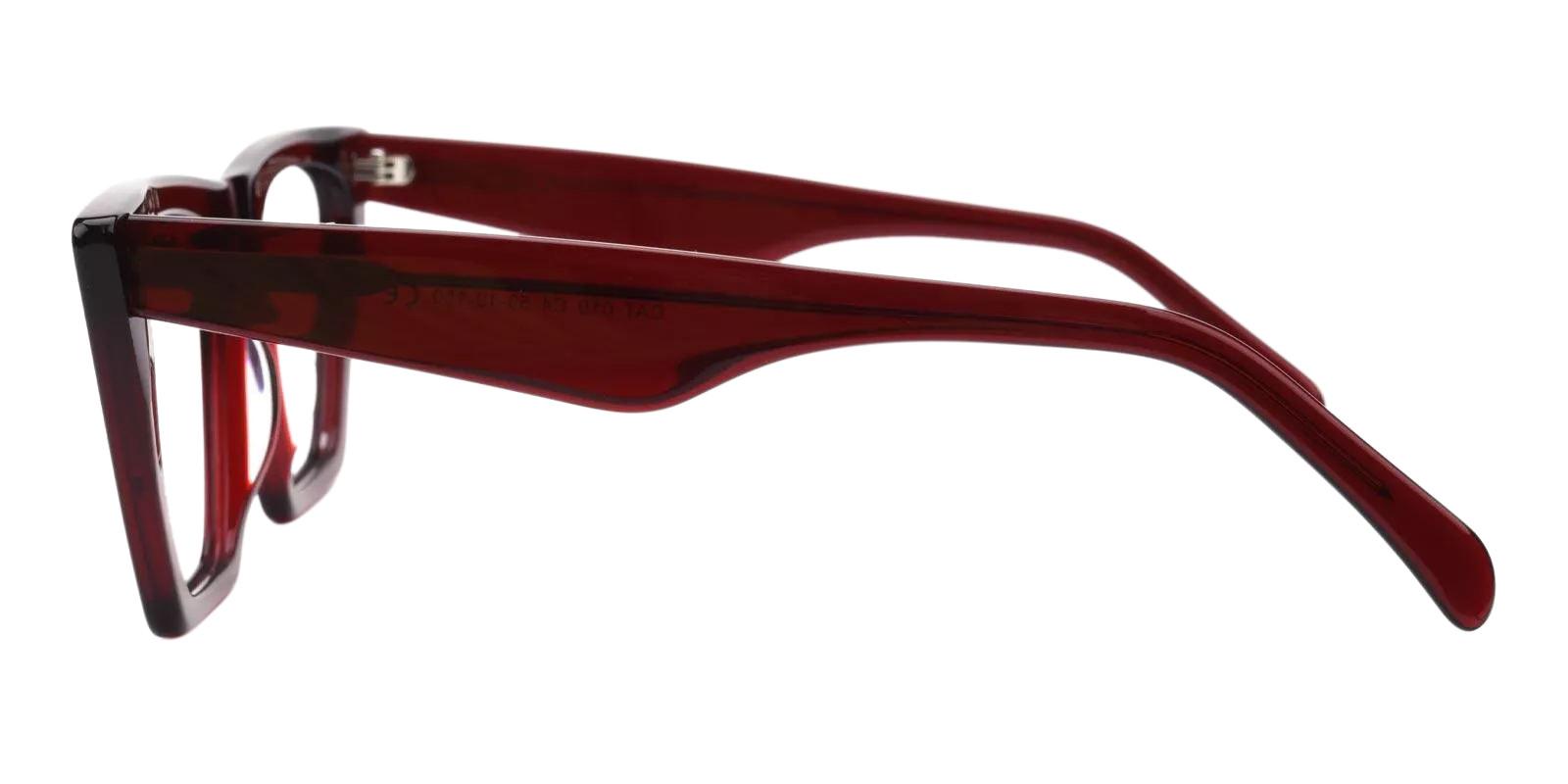 Haley Red Acetate Eyeglasses , Fashion , UniversalBridgeFit Frames from ABBE Glasses