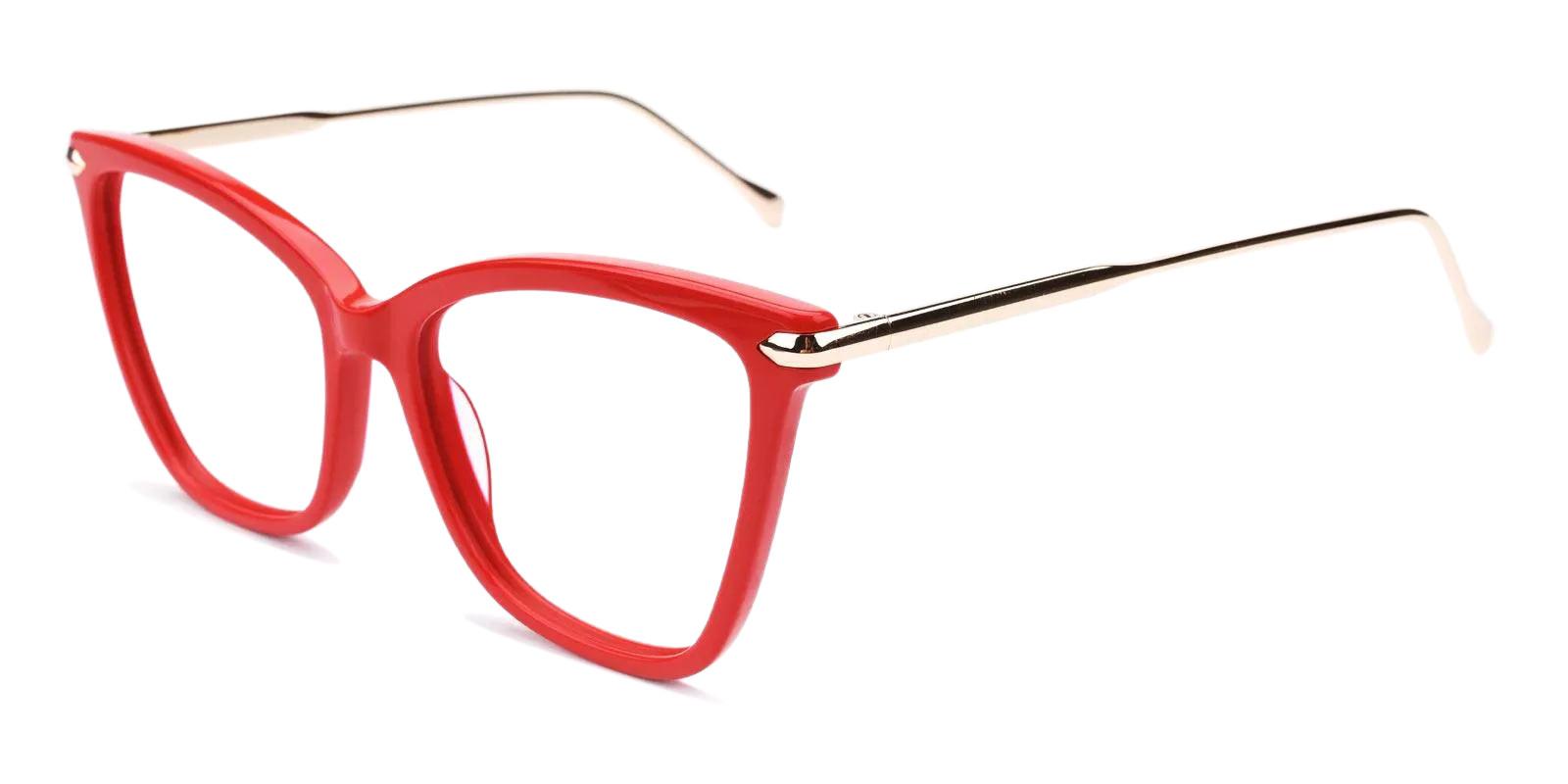 Gosse Red Acetate , Metal Eyeglasses , Fashion , UniversalBridgeFit Frames from ABBE Glasses