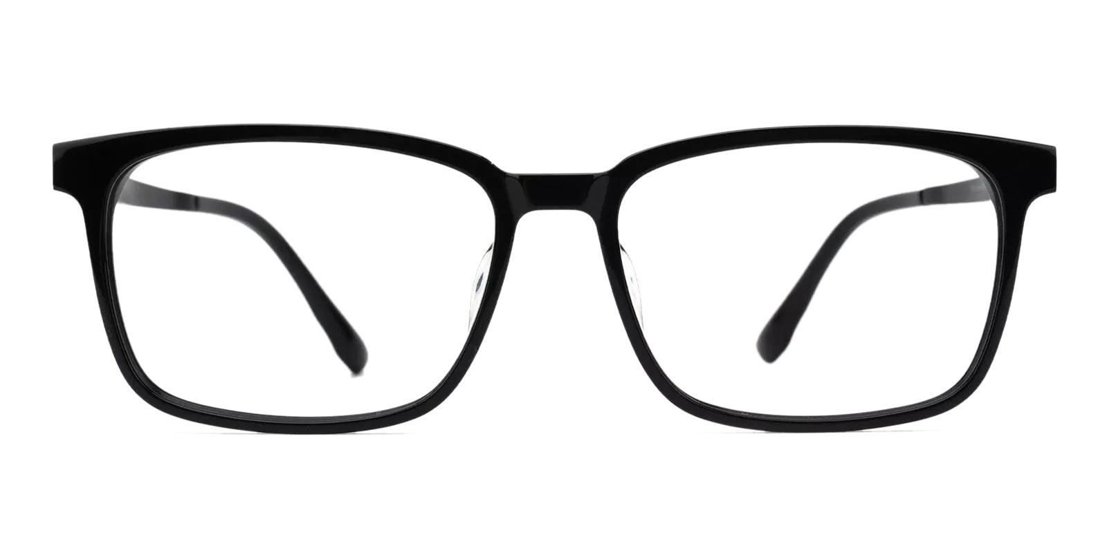 Unique Black Combination Eyeglasses , Fashion , SpringHinges , UniversalBridgeFit Frames from ABBE Glasses