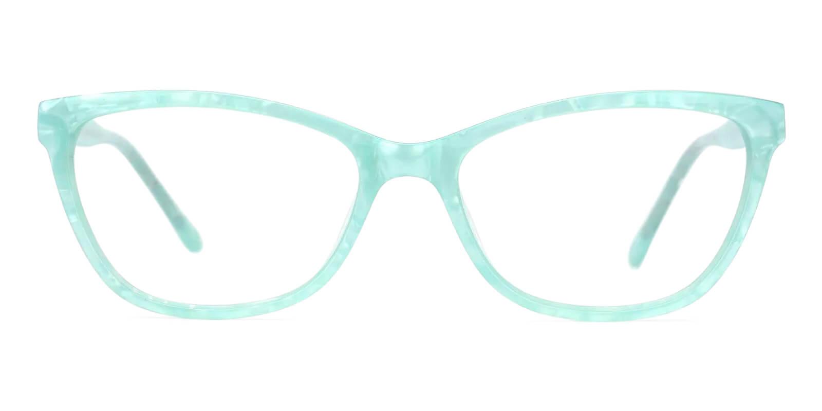 Spindan Green Acetate Eyeglasses , Fashion , SpringHinges , UniversalBridgeFit Frames from ABBE Glasses