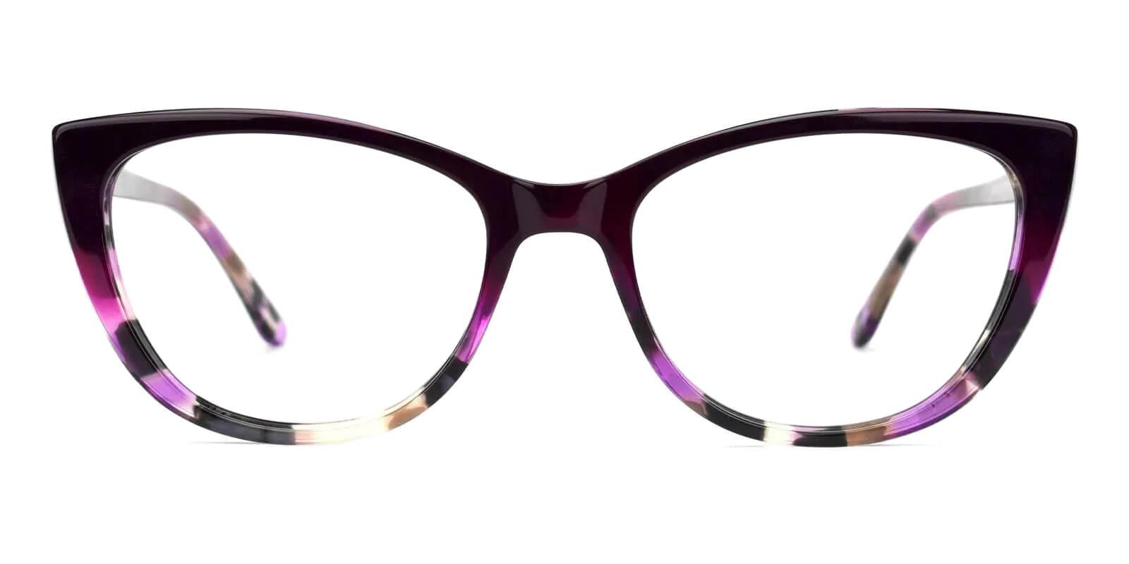 Freda Purple Acetate Eyeglasses , Fashion , SpringHinges , UniversalBridgeFit Frames from ABBE Glasses