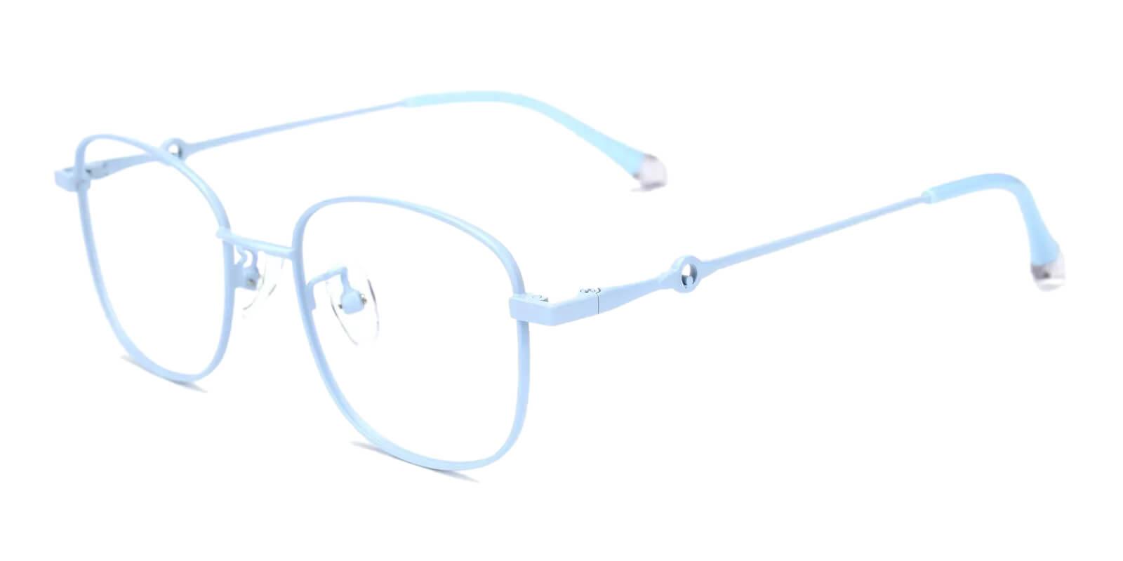 Defeny Blue Metal Eyeglasses , Fashion , NosePads Frames from ABBE Glasses