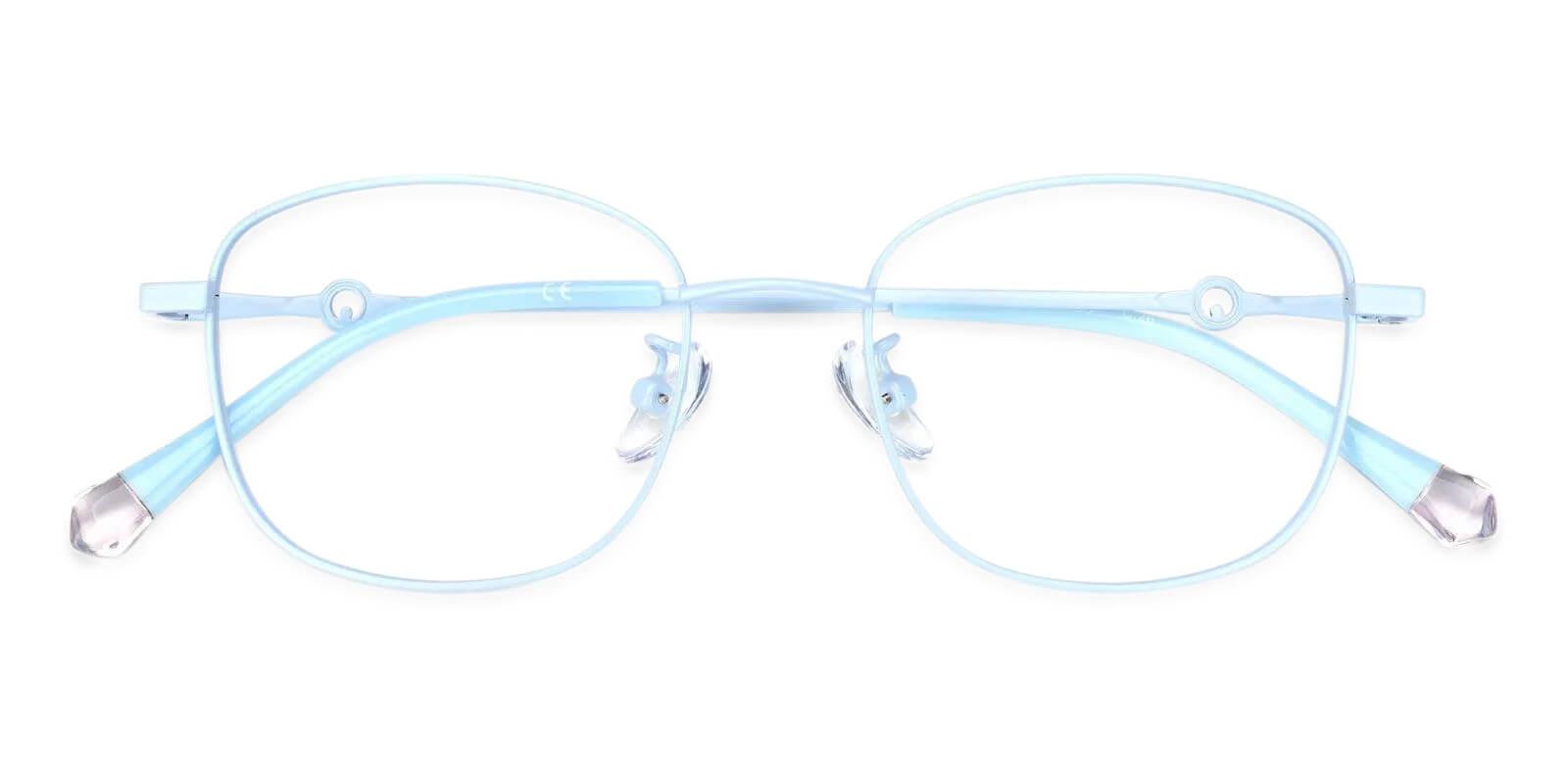 Defeny Blue Metal Eyeglasses , Fashion , NosePads Frames from ABBE Glasses