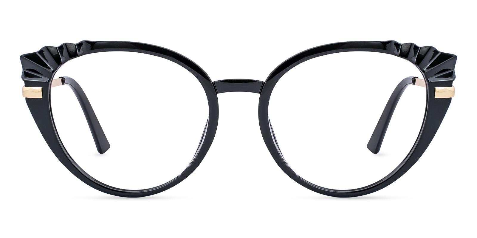 Iconic Black Combination Eyeglasses , Fashion , SpringHinges , UniversalBridgeFit Frames from ABBE Glasses