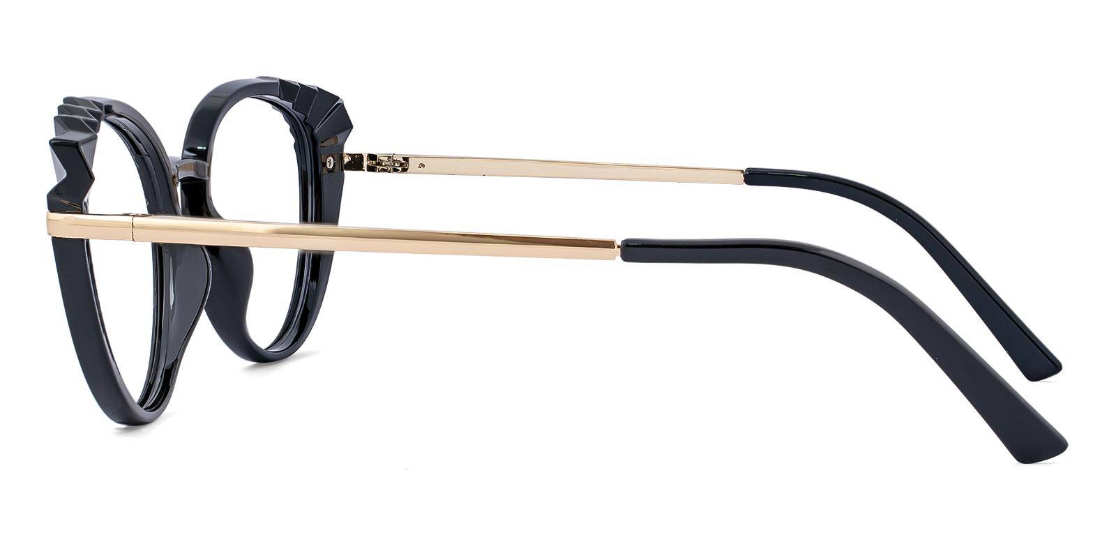 Iconic Black Combination Eyeglasses , Fashion , SpringHinges , UniversalBridgeFit Frames from ABBE Glasses