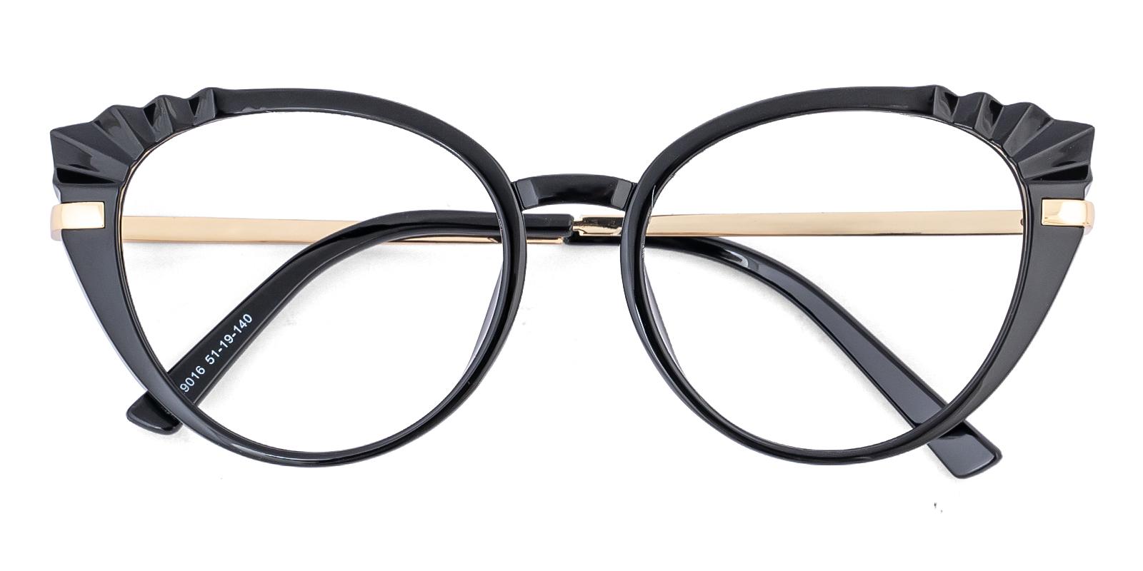 Iconic Black Combination Eyeglasses , Fashion , SpringHinges , UniversalBridgeFit Frames from ABBE Glasses