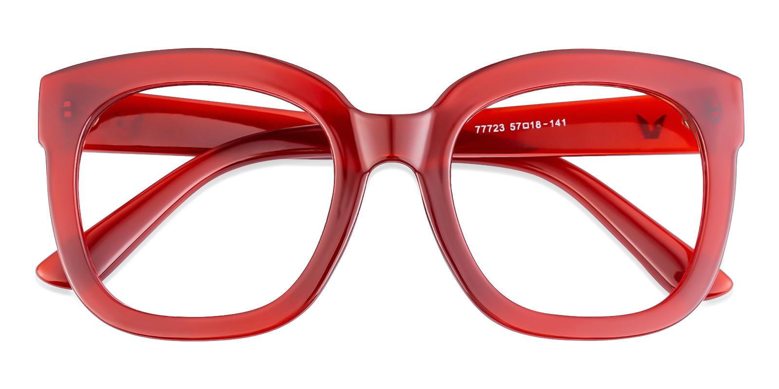 Gala Red Plastic Eyeglasses , Fashion , UniversalBridgeFit Frames from ABBE Glasses