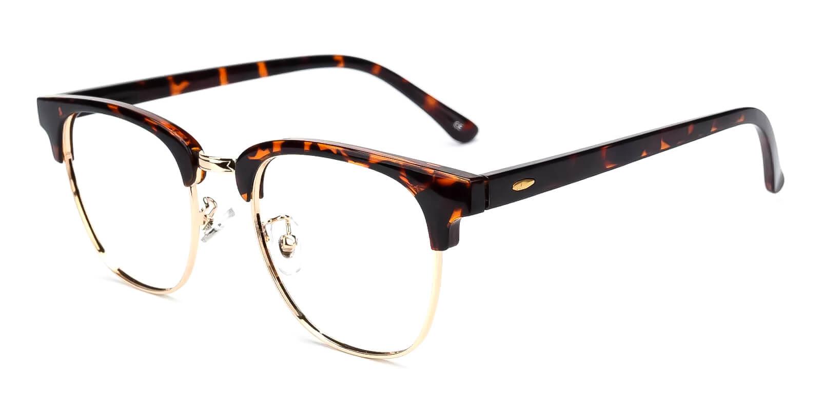 Grande Clip-On Tortoise TR Eyeglasses , Fashion , NosePads Frames from ABBE Glasses