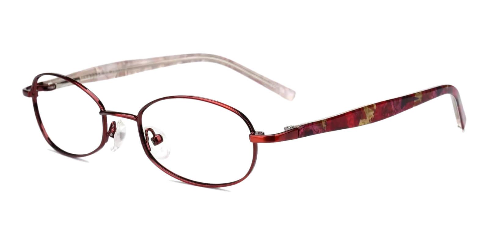 Kids-Dexter Red Metal Eyeglasses , Fashion , SpringHinges , NosePads Frames from ABBE Glasses