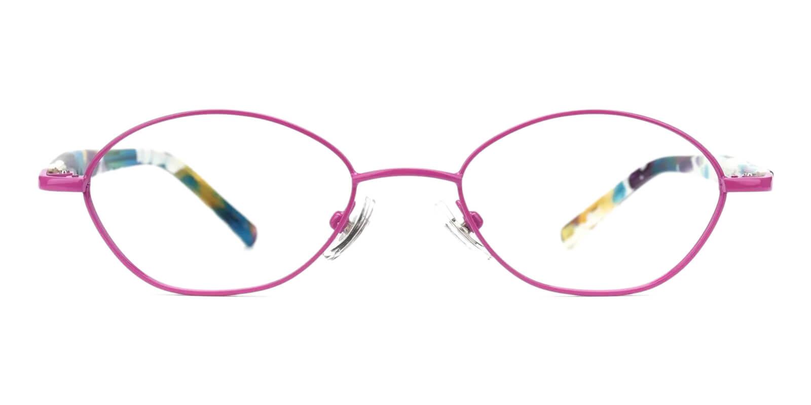 Kids-Priscilla Purple Metal Eyeglasses , Fashion , SpringHinges , NosePads Frames from ABBE Glasses