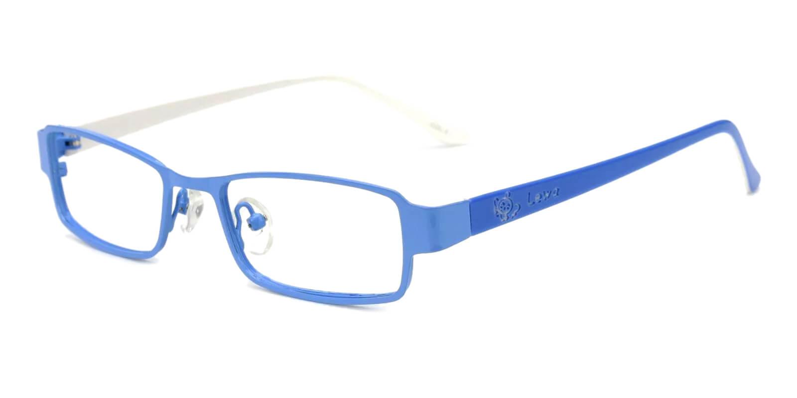 Kids-Alberta Blue Metal Eyeglasses , Fashion , NosePads Frames from ABBE Glasses