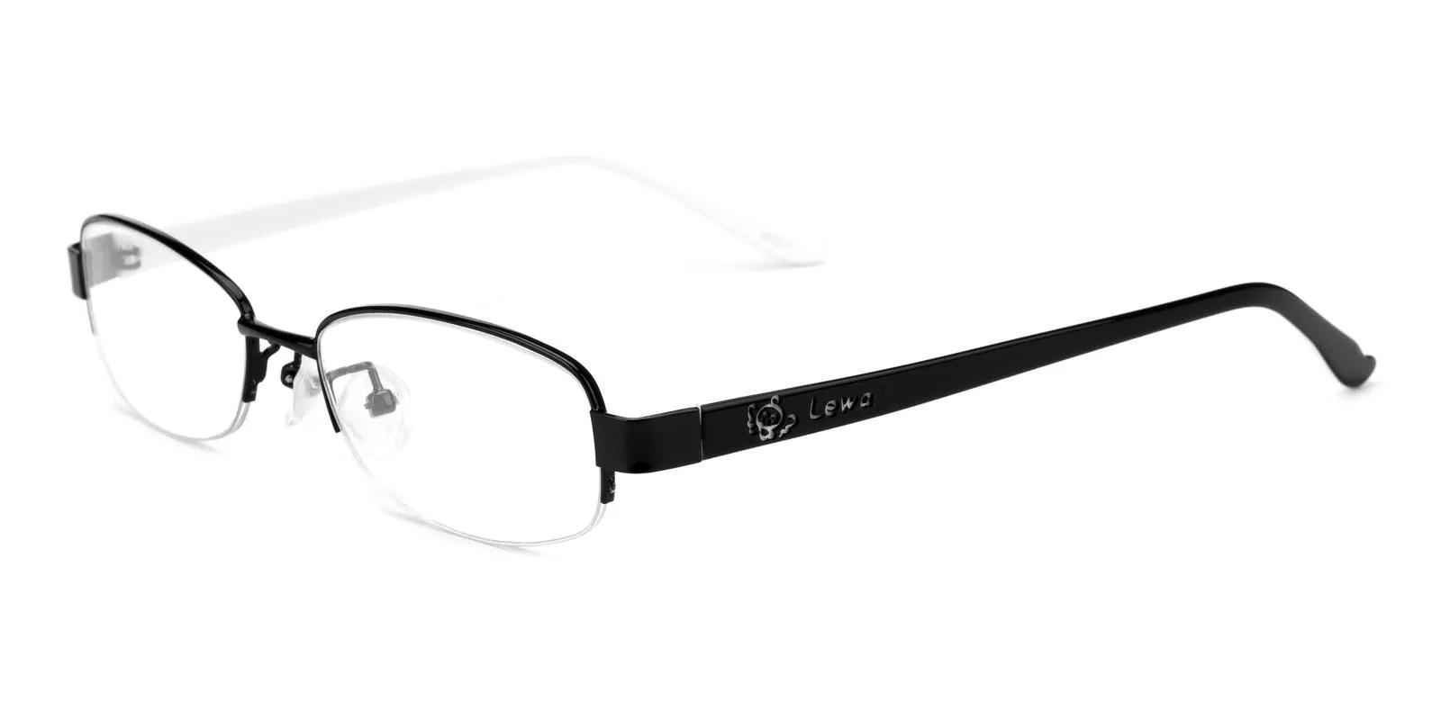 Kids-Charmaine Black Metal Eyeglasses , Fashion , NosePads Frames from ABBE Glasses