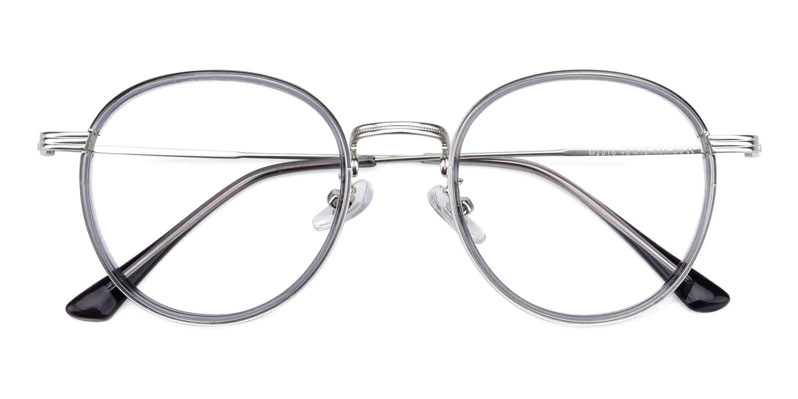 Quennell Gray Metal Eyeglasses , Fashion , NosePads Frames from ABBE Glasses