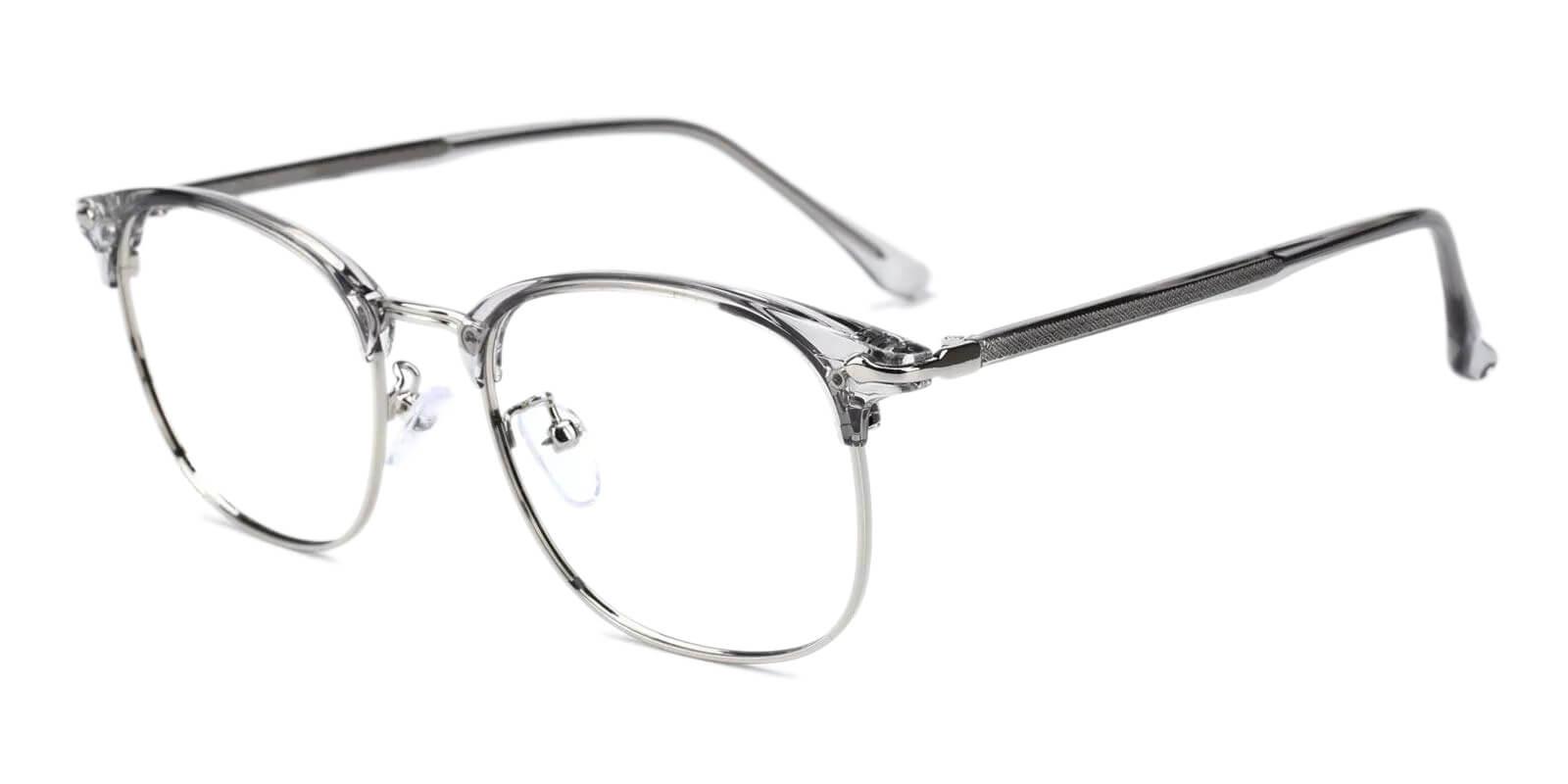 Tristan Gray Metal Eyeglasses , Fashion , NosePads Frames from ABBE Glasses