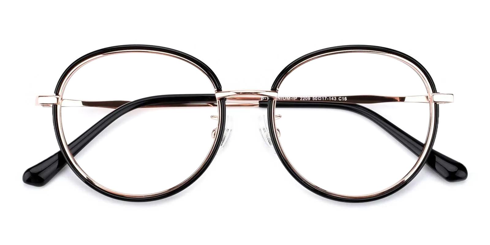 Ossety Black Titanium , TR Eyeglasses , NosePads Frames from ABBE Glasses