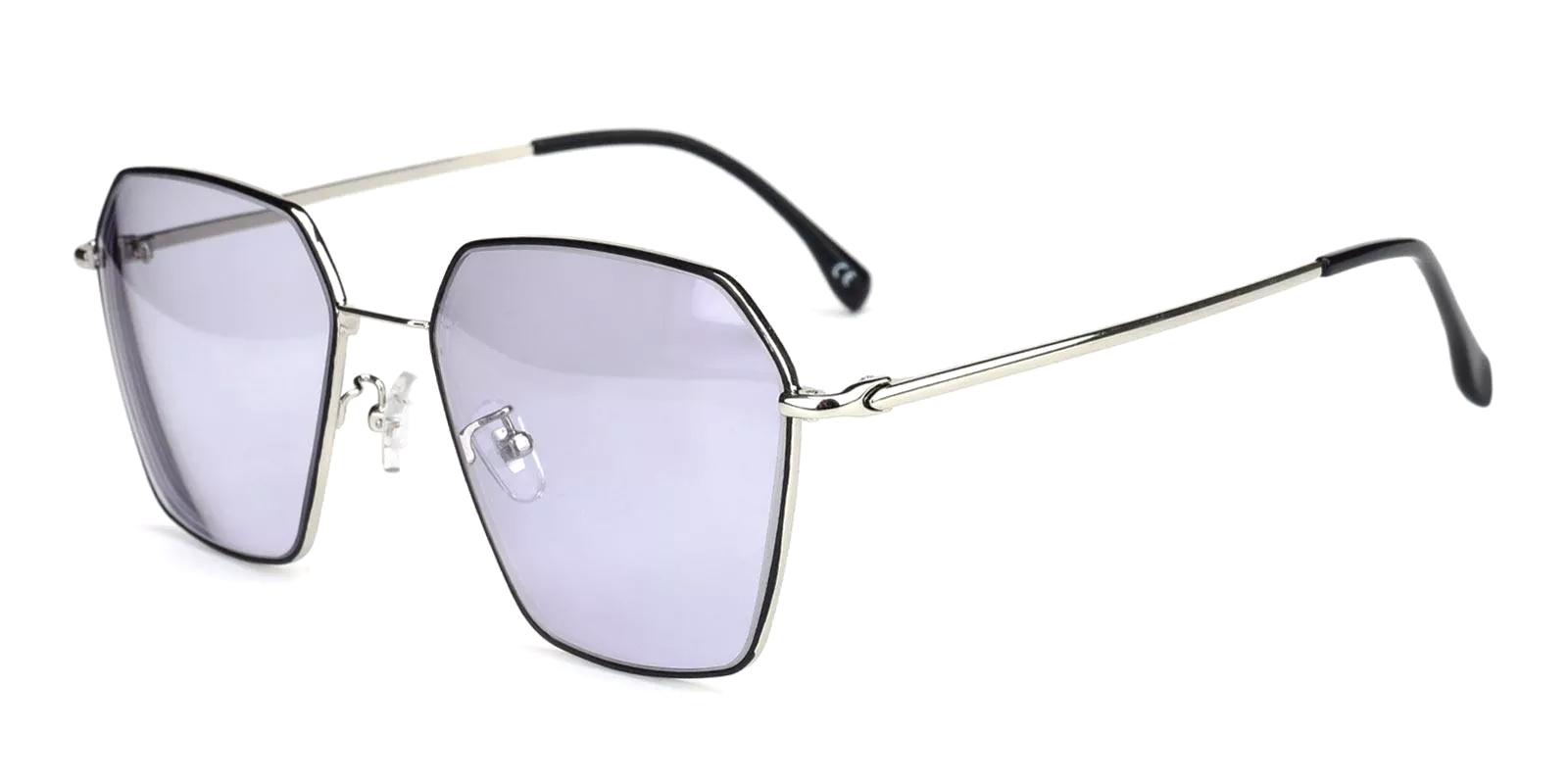 Labi Black Metal Sunglasses , NosePads Frames from ABBE Glasses