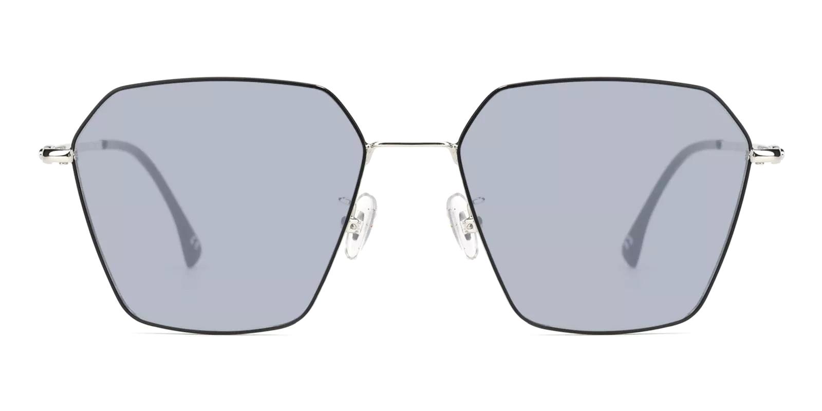 Labi Black Metal Sunglasses , NosePads Frames from ABBE Glasses
