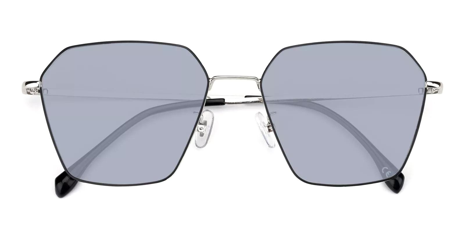 Labi Black Metal Sunglasses , NosePads Frames from ABBE Glasses