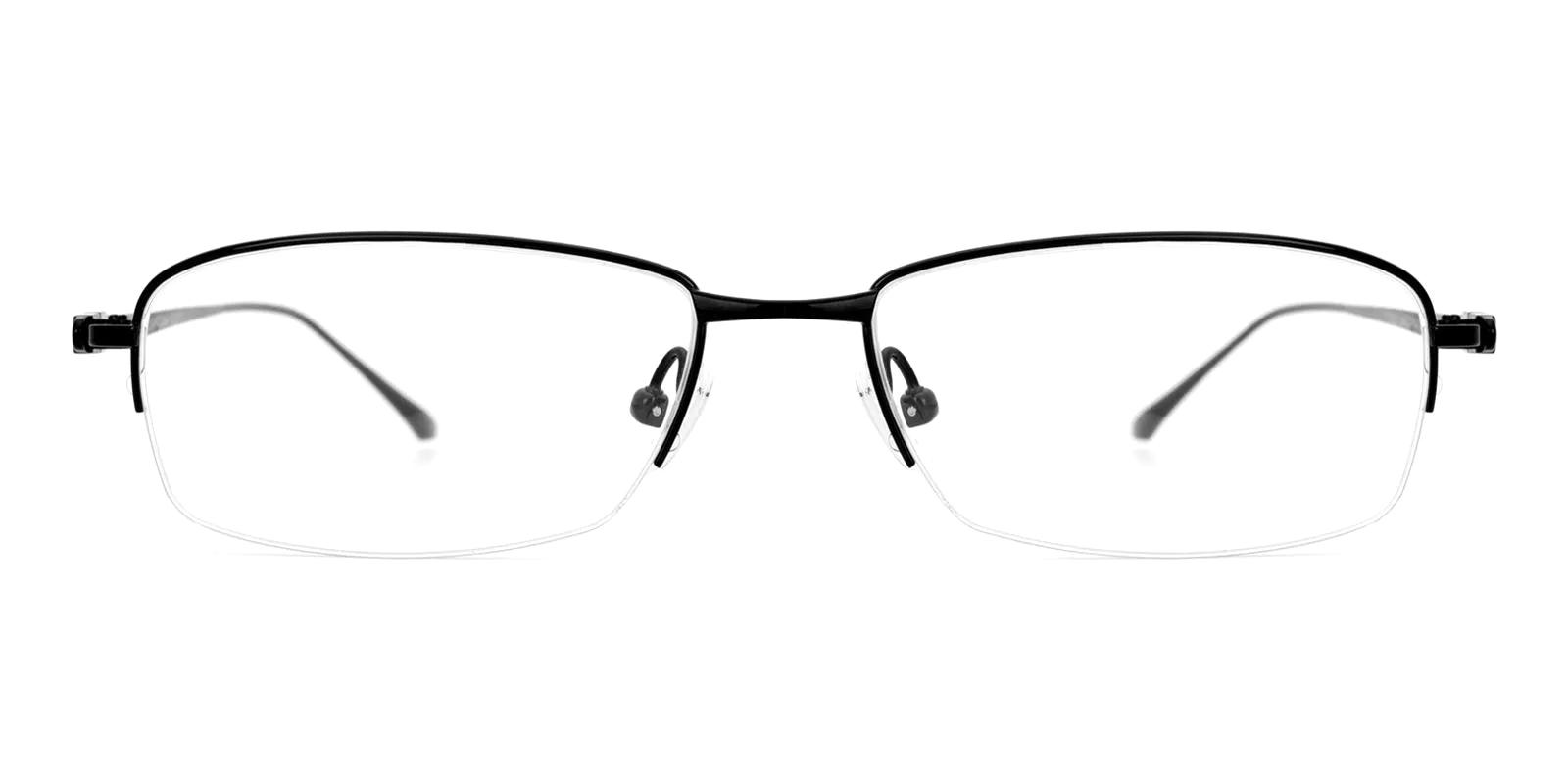 Ploree Black Titanium Eyeglasses , NosePads Frames from ABBE Glasses