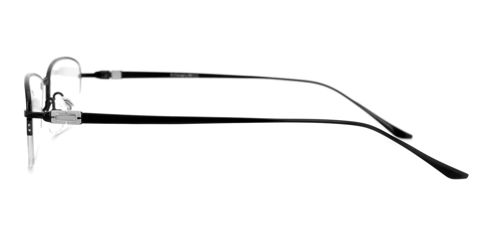 Ploree Black Titanium Eyeglasses , NosePads Frames from ABBE Glasses