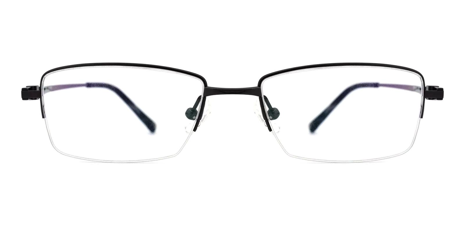 Torsior Black Titanium Eyeglasses , NosePads Frames from ABBE Glasses