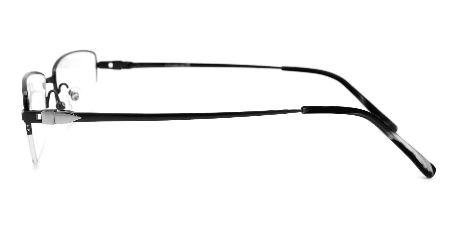 Torsior Black Titanium Eyeglasses , NosePads Frames from ABBE Glasses