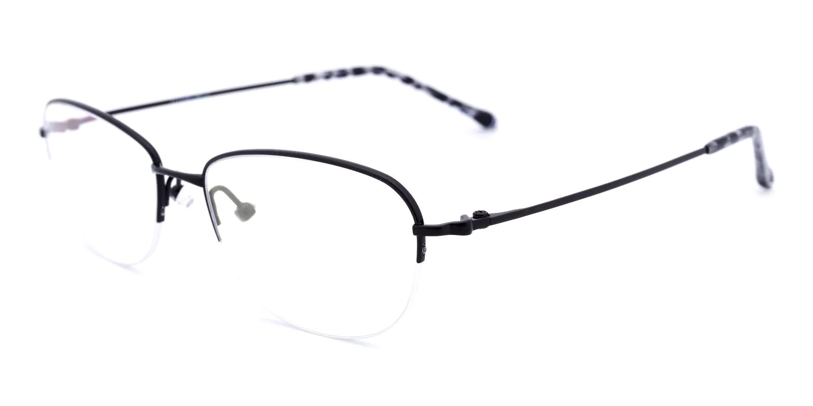 Legsive Black Titanium Eyeglasses , NosePads Frames from ABBE Glasses