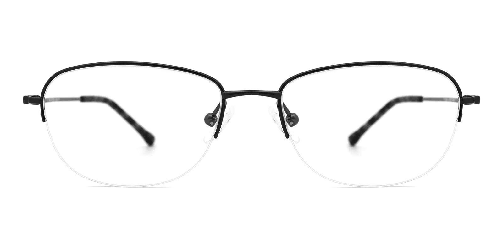 Legsive Black Titanium Eyeglasses , NosePads Frames from ABBE Glasses