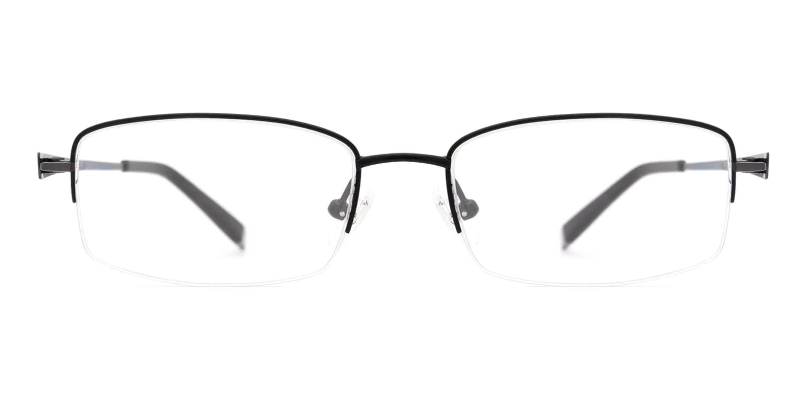 Millen Black Titanium Eyeglasses , NosePads Frames from ABBE Glasses