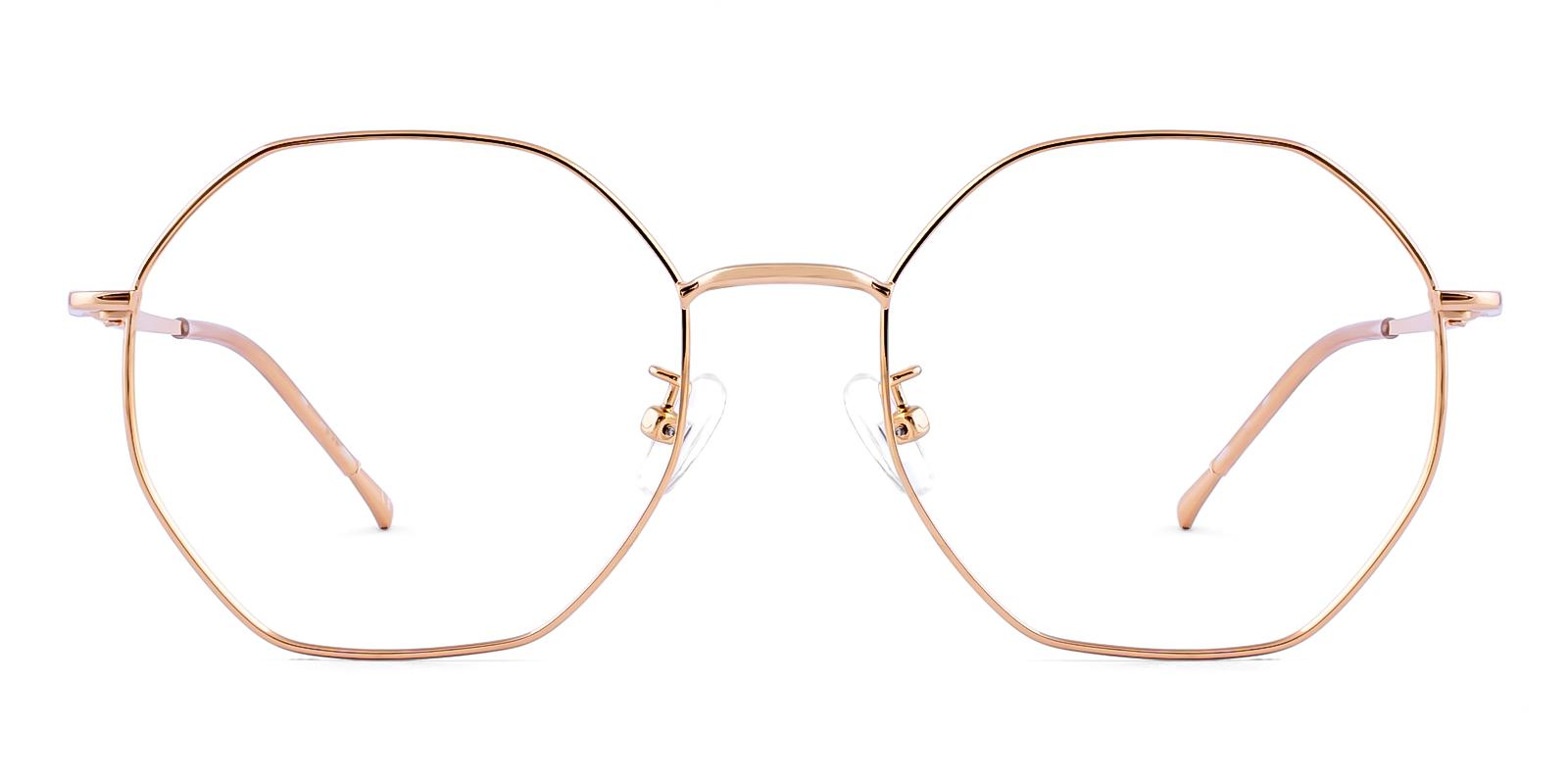 Salieur Rosegold Metal Eyeglasses , NosePads Frames from ABBE Glasses