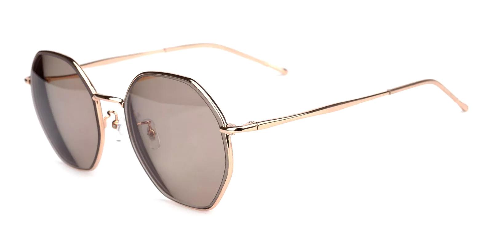 Sarcile Rosegold Metal Sunglasses , NosePads Frames from ABBE Glasses