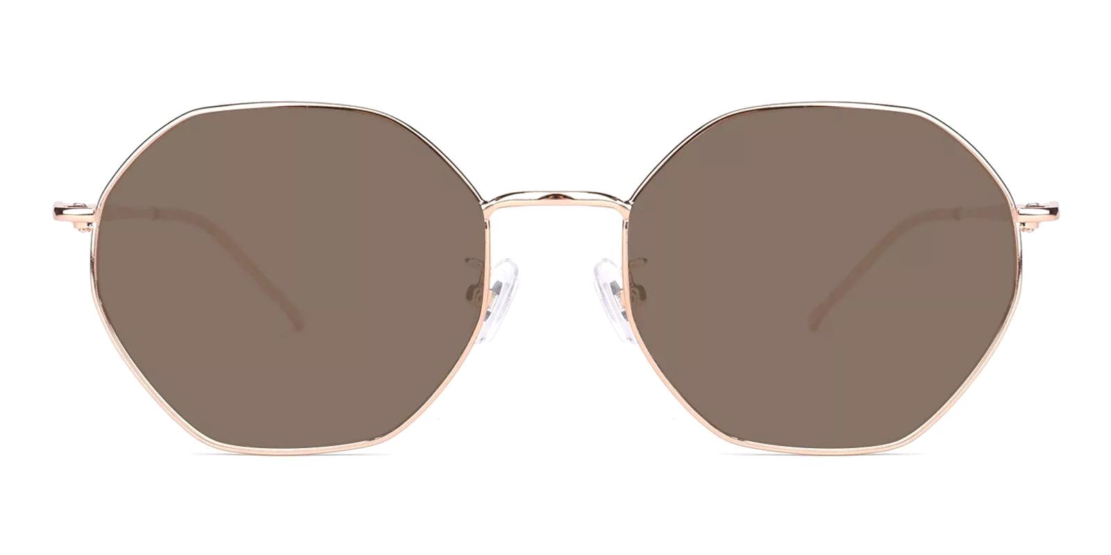 Sarcile Rosegold Metal Sunglasses , NosePads Frames from ABBE Glasses