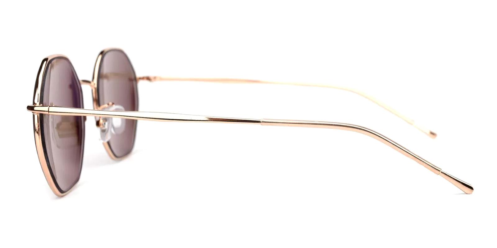Sarcile Rosegold Metal Sunglasses , NosePads Frames from ABBE Glasses