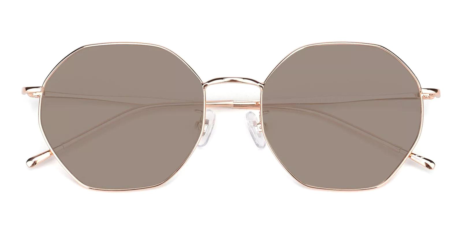 Sarcile Rosegold Metal Sunglasses , NosePads Frames from ABBE Glasses