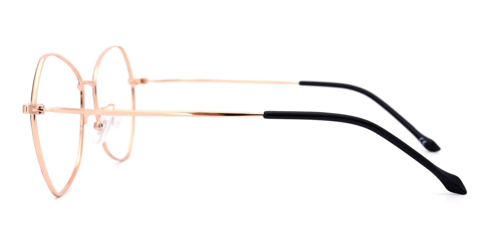 Thellet Rosegold Metal Eyeglasses , NosePads Frames from ABBE Glasses