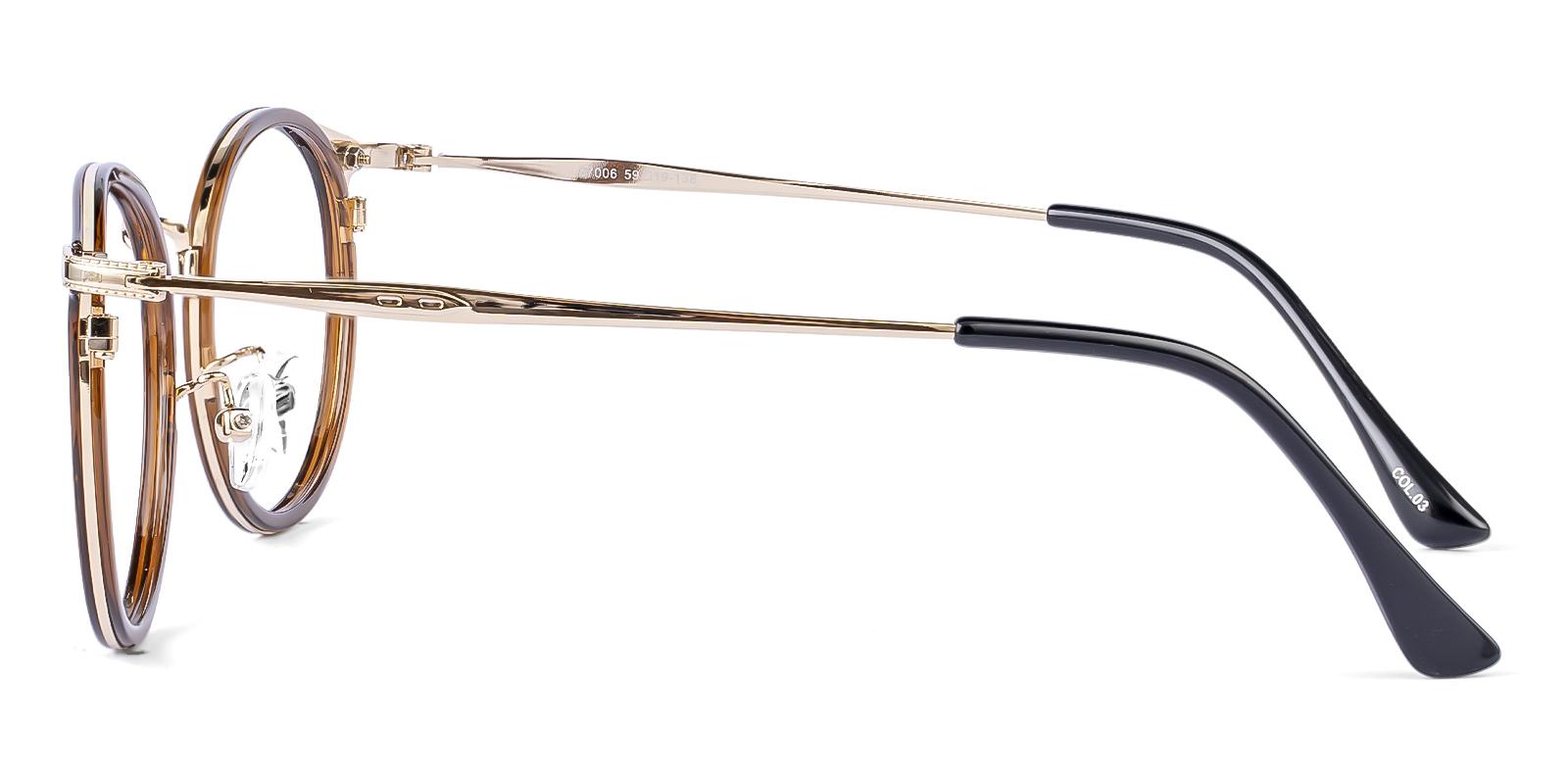 Verace Brown Metal , TR Eyeglasses , NosePads Frames from ABBE Glasses