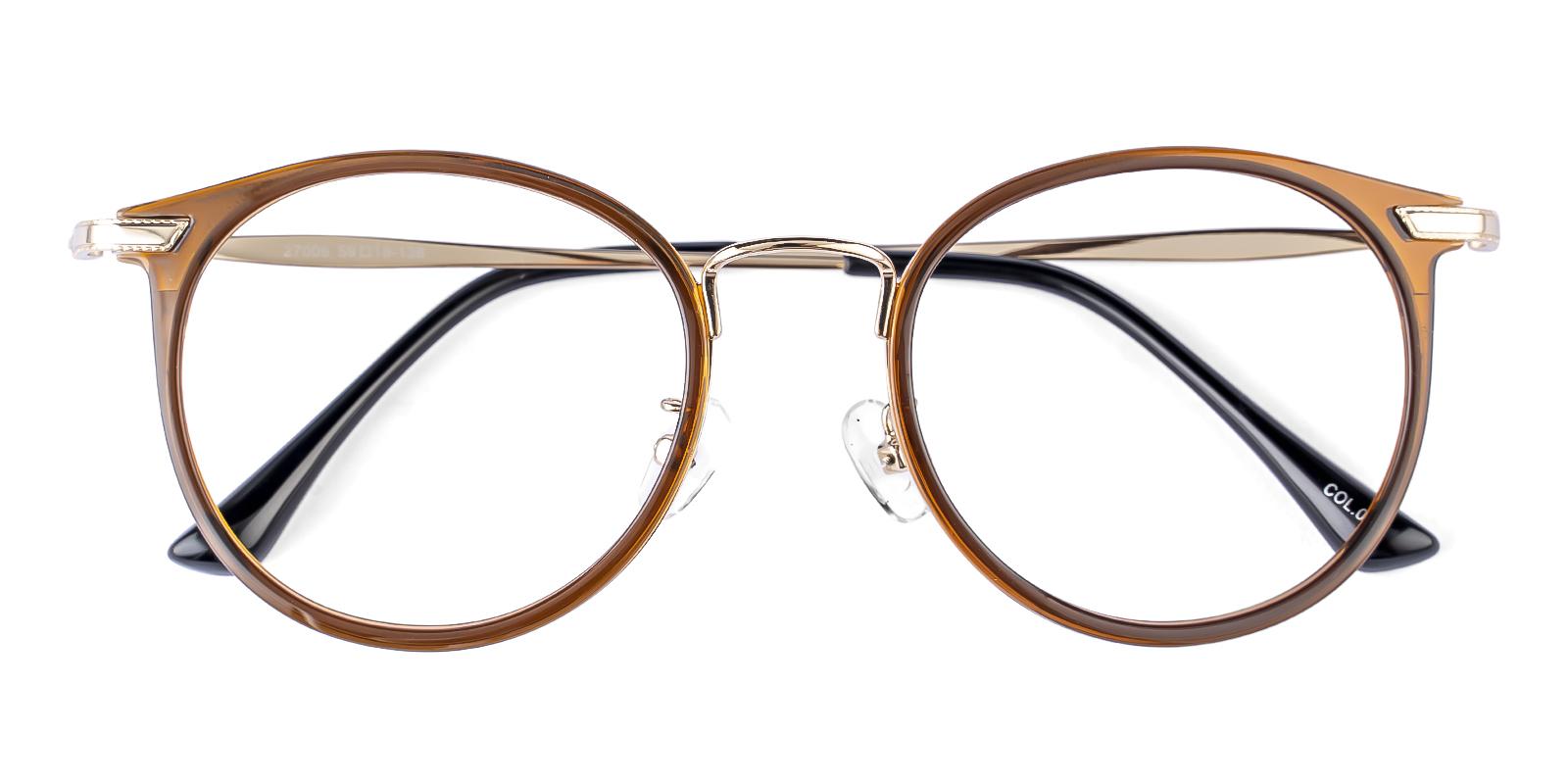 Verace Brown Metal , TR Eyeglasses , NosePads Frames from ABBE Glasses
