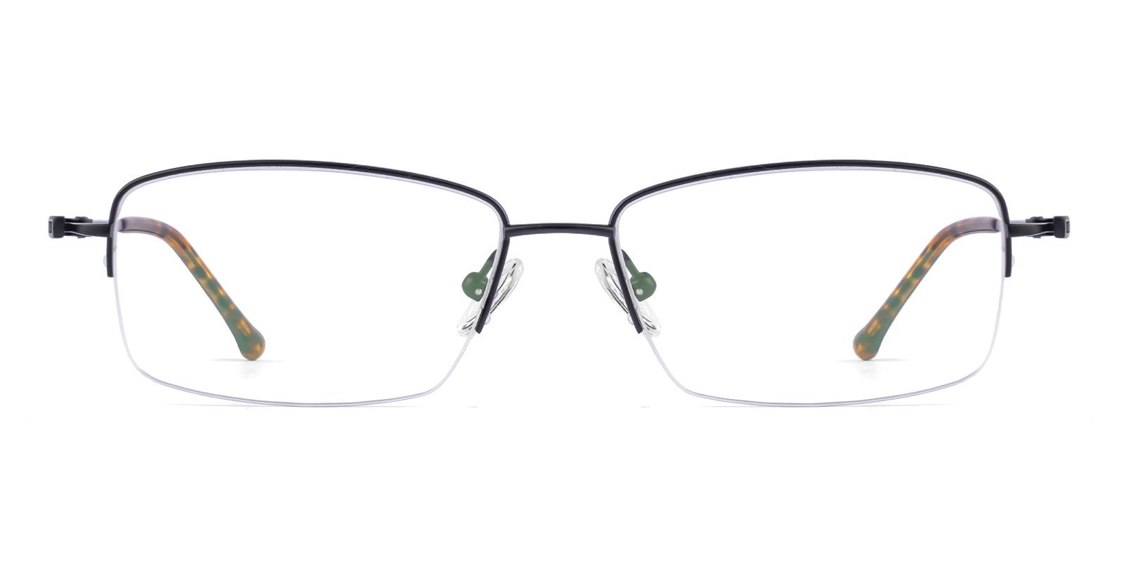 Absel Black Titanium Eyeglasses , NosePads Frames from ABBE Glasses