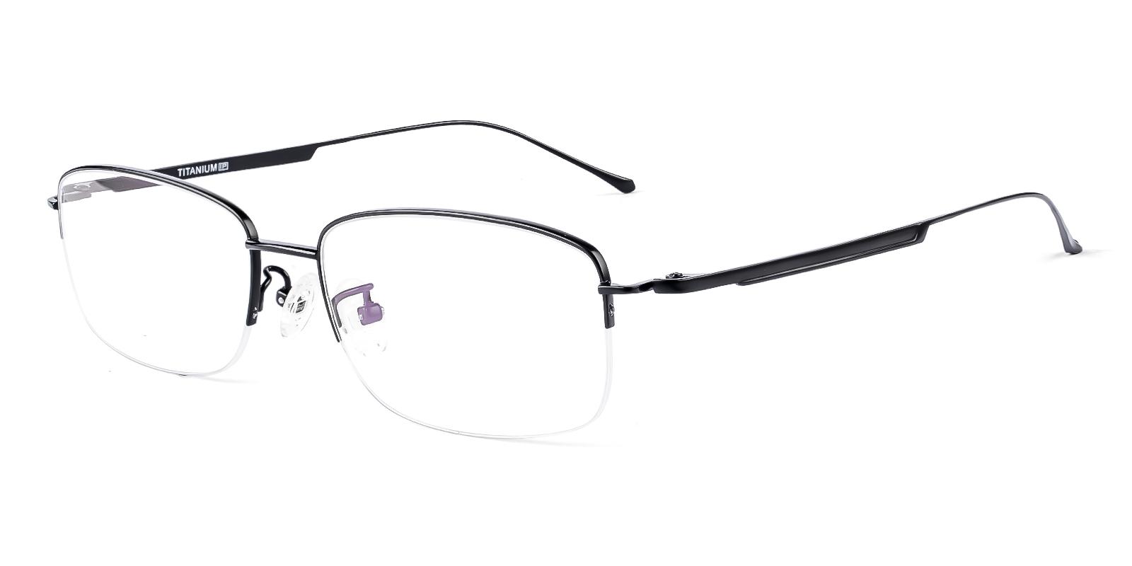 Tatkin Black Titanium Eyeglasses , NosePads Frames from ABBE Glasses