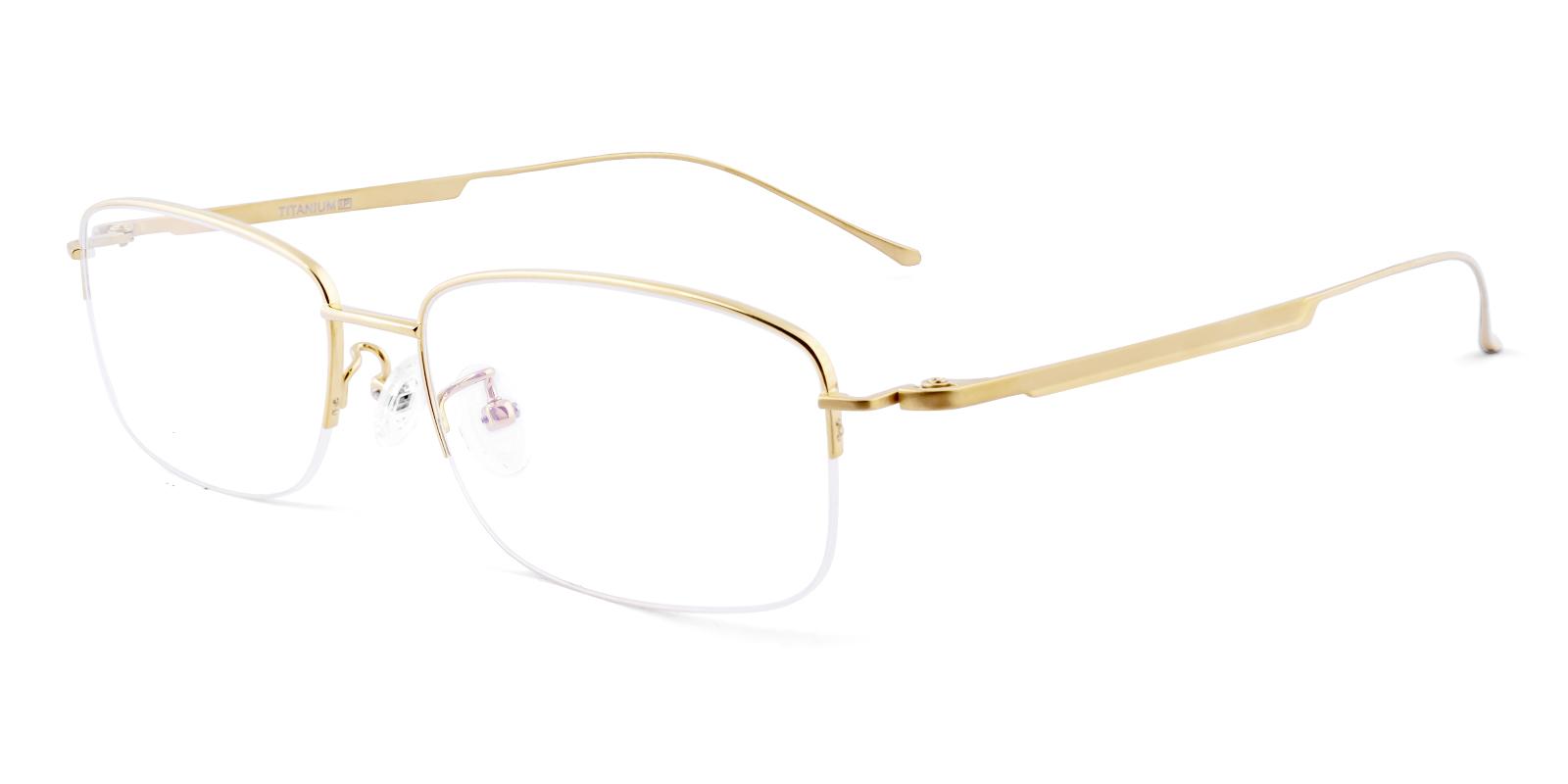 Tatkin Gold Titanium Eyeglasses , NosePads Frames from ABBE Glasses