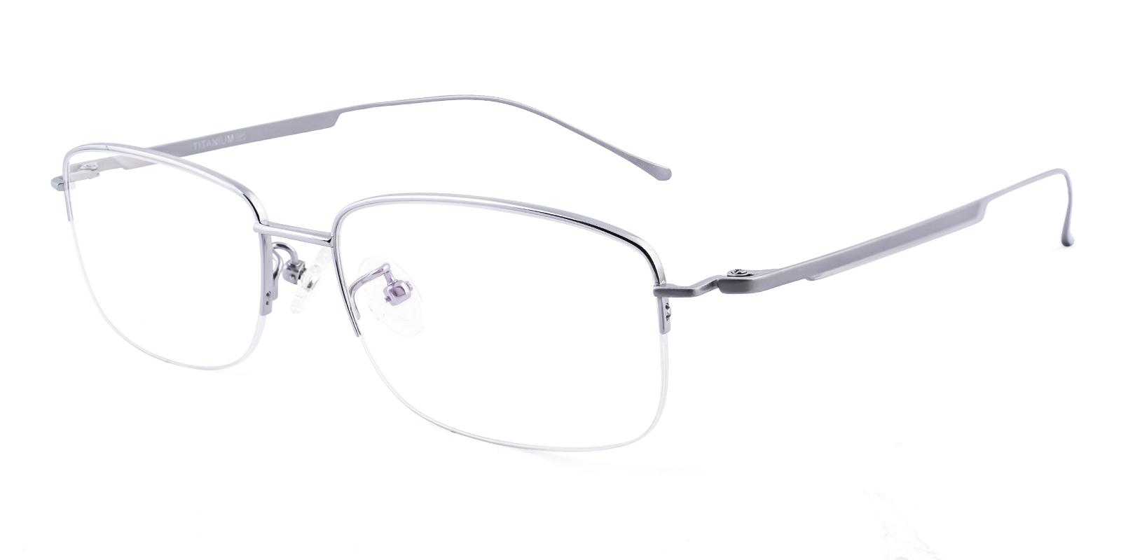 Tatkin Silver Titanium Eyeglasses , NosePads Frames from ABBE Glasses