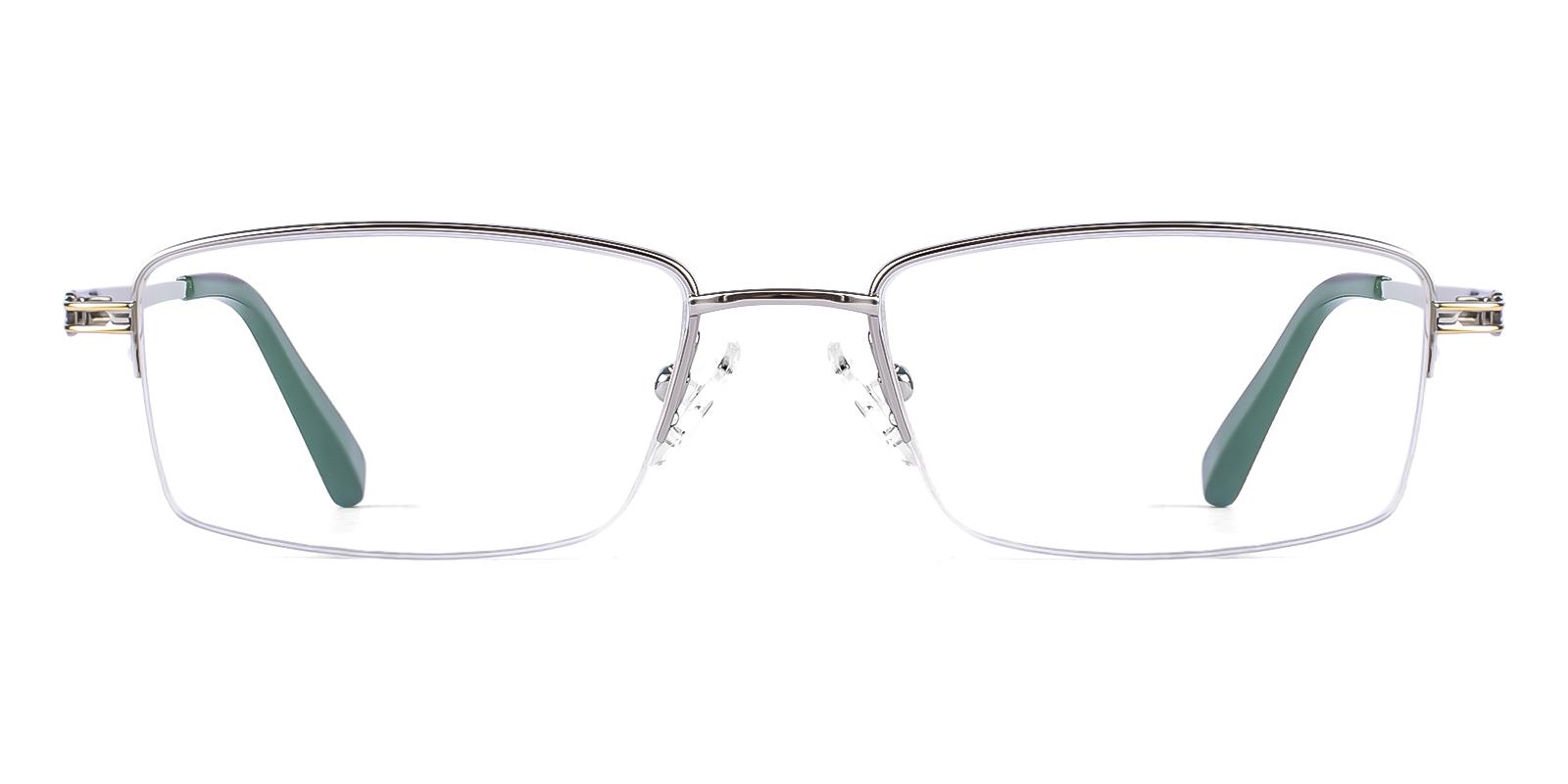 Tingine Silver Titanium Eyeglasses , NosePads Frames from ABBE Glasses