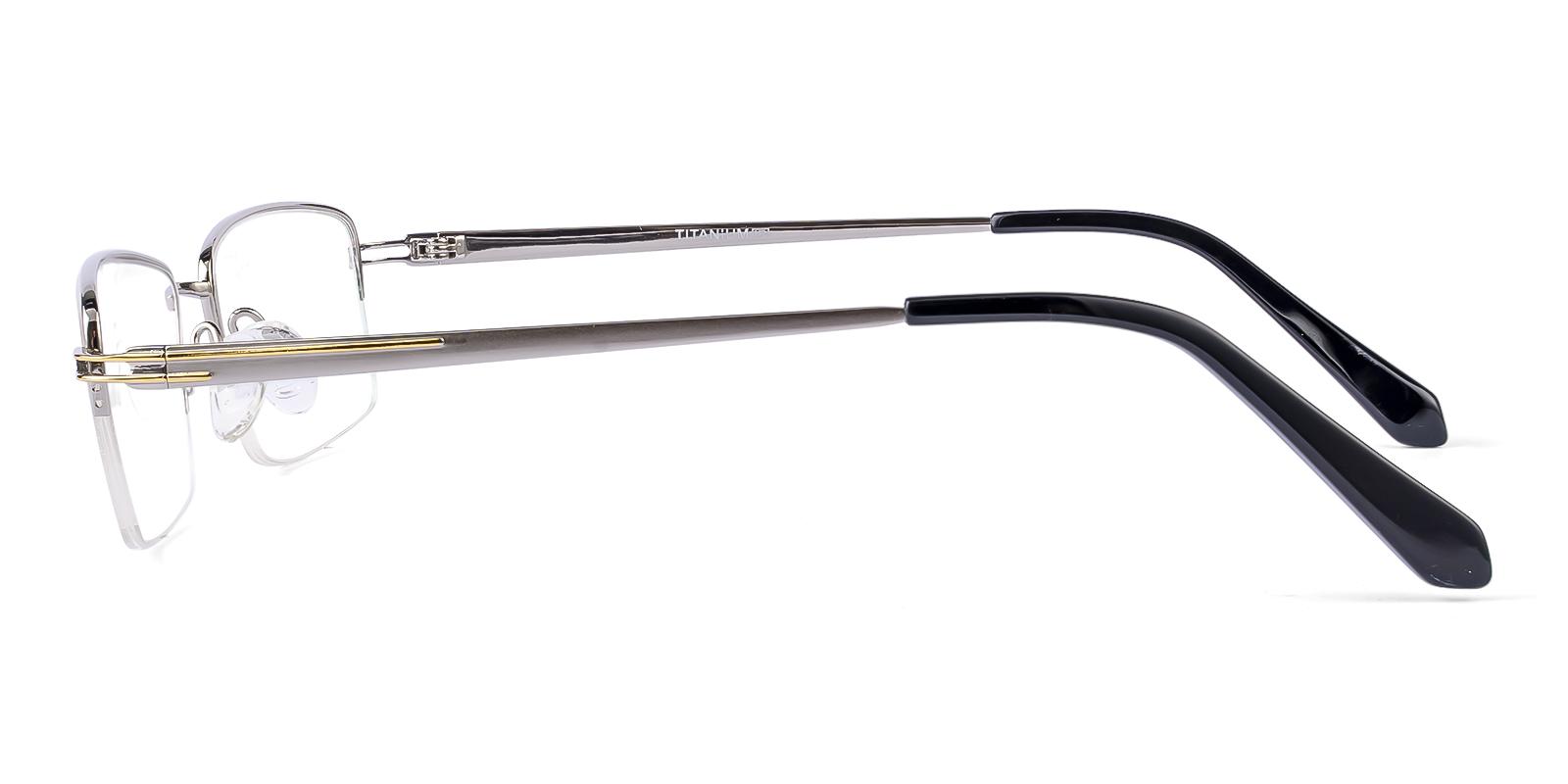 Tingine Silver Titanium Eyeglasses , NosePads Frames from ABBE Glasses