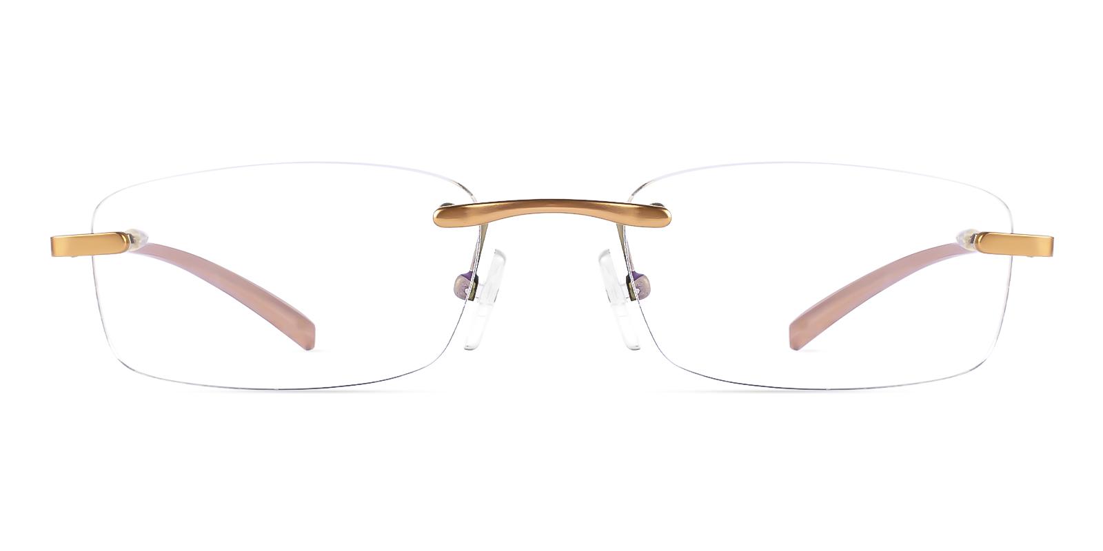 Othe Rosegold Metal Eyeglasses , SpringHinges , NosePads Frames from ABBE Glasses